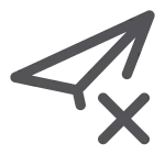 Send Cancelled SVG Icon